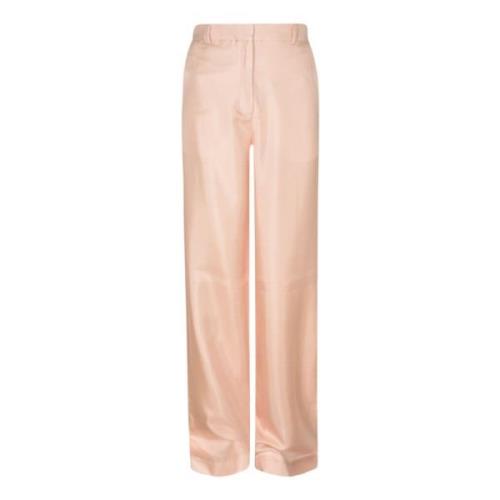 Lanvin Straight Trousers Pink, Dam