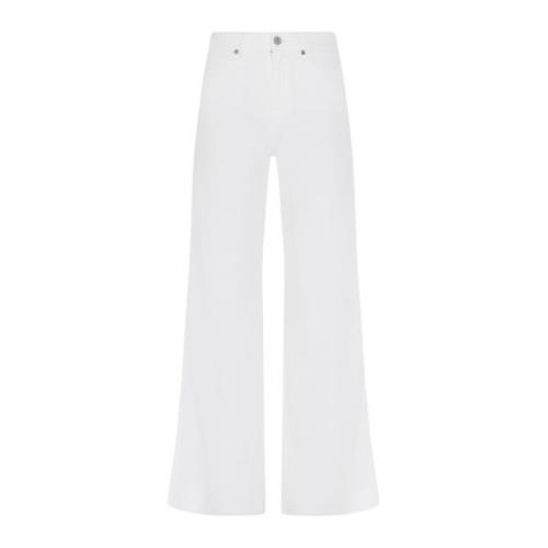 7 For All Mankind Wide Trousers White, Dam