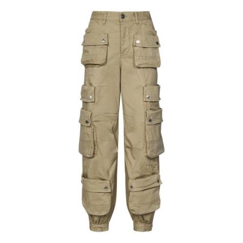 Dsquared2 Straight Trousers Beige, Dam