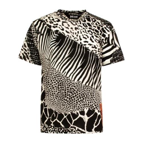 Just Cavalli Svart T-shirt och Polo Kollektion Black, Herr