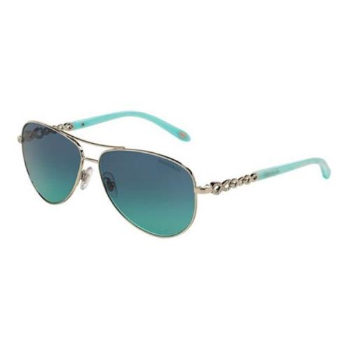 Tiffany Silver/Blue Shaded Sunglasses Infinity TF 3049B Gray, Dam