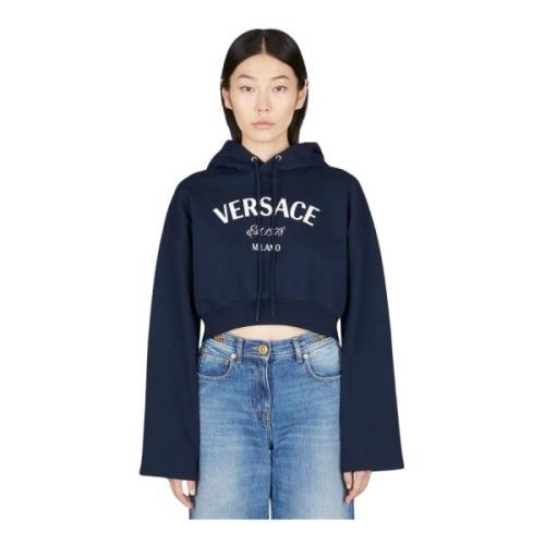 Versace Sweatshirts Hoodies Blue, Dam