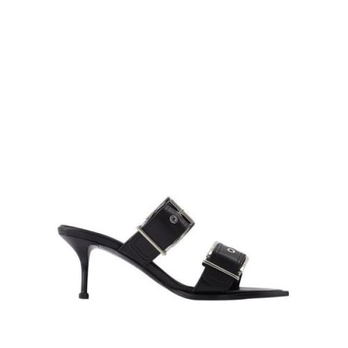 Alexander McQueen High Heel Sandals Black, Dam