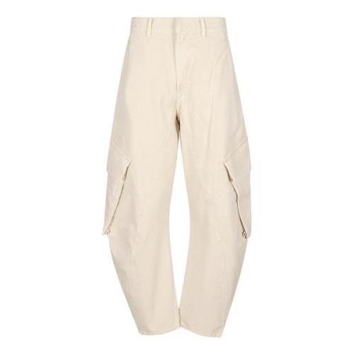 JW Anderson Tapered Trousers White, Dam