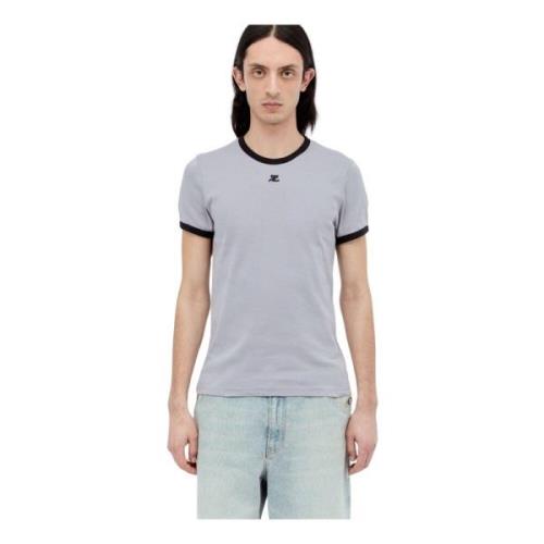 Courrèges T-Shirts Gray, Herr