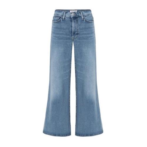 Frame Wide Jeans Blue, Dam