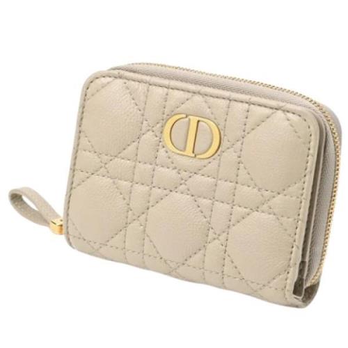 Dior Vintage Pre-owned Laeder plnbcker Beige, Dam