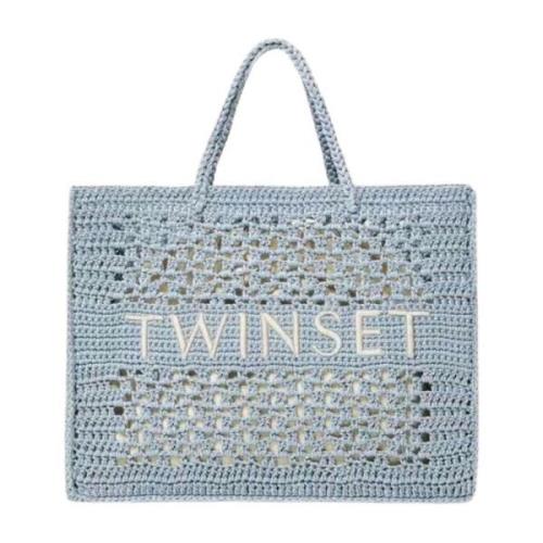 Twinset Tote Bags Blue, Dam