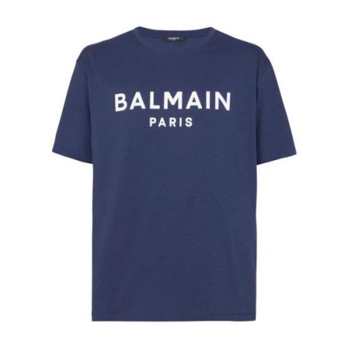 Balmain T-Shirts Blue, Herr