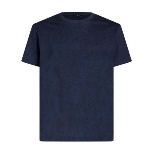 Etro T-Shirts Blue, Herr