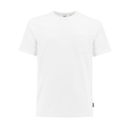 Aspesi Slim Fit Crew Neck T-Shirt med Bröstficka White, Herr