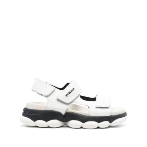 Pinko Flat Sandals White, Dam