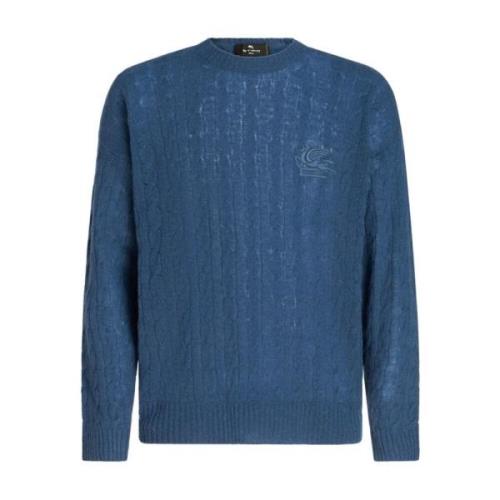 Etro Sweatshirts Blue, Herr