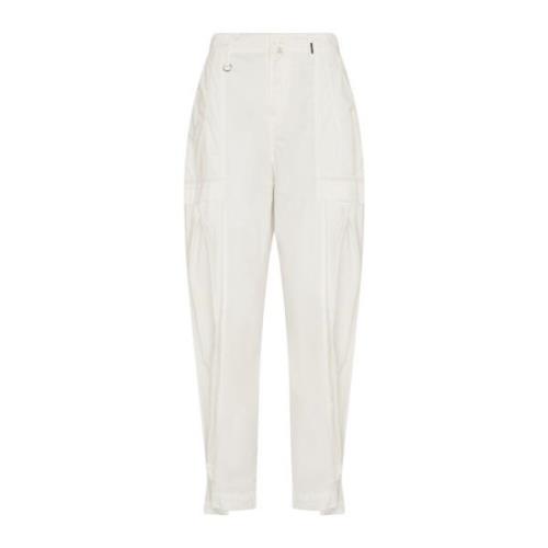 High Wide Trousers White, Dam