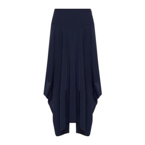 High Midi Skirts Blue, Dam