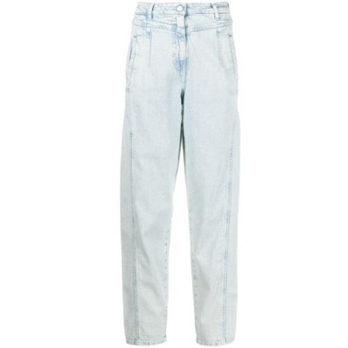 IRO Vit Straight Jeans Casual Stil White, Dam