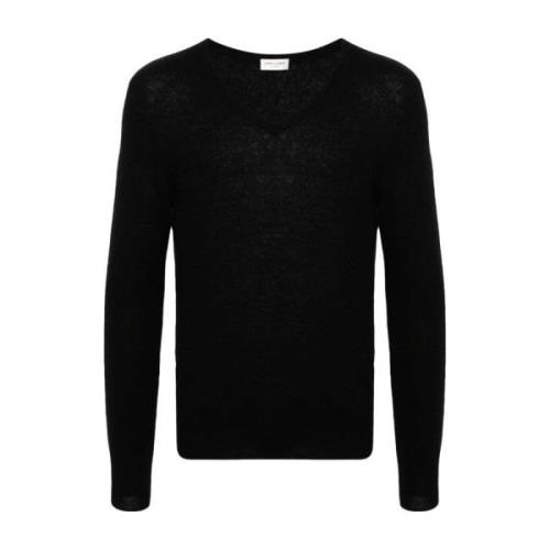 Saint Laurent Sweatshirts & Hoodies Black, Herr