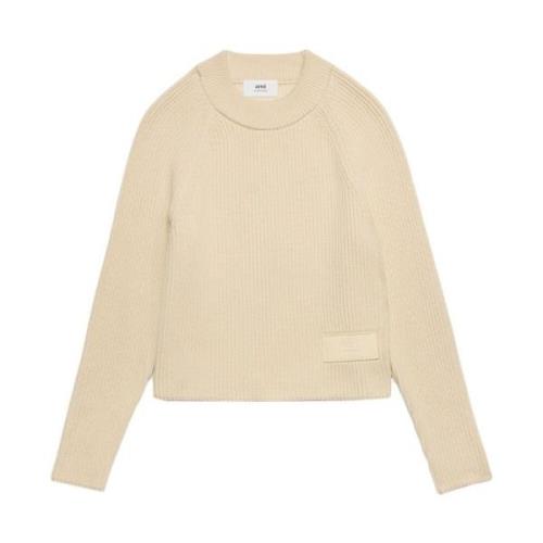 Ami Paris Sweatshirts Beige, Dam