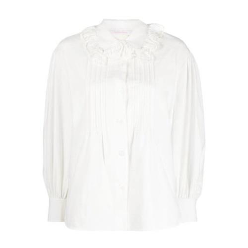 See by Chloé Long Sleeve Tops White, Dam