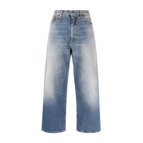 R13 Straight Jeans Blue, Dam