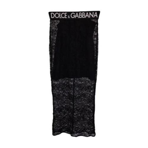 Dolce & Gabbana Pre-owned Pre-owned Nylon nederdelar Black, Dam