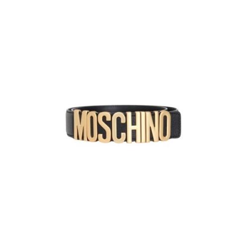 Moschino Belts Black, Herr