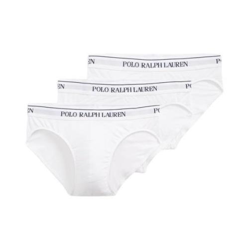 Ralph Lauren Klassisk Vit Polo Slip (3-pack) White, Herr