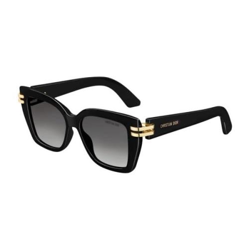 Dior Urban Square Solglasögon med Guld Detalj Black, Dam