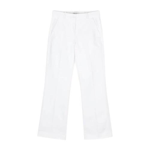 Calvin Klein Wide Trousers White, Dam