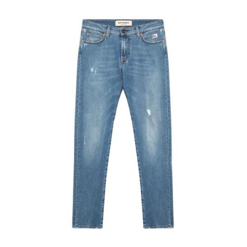 Roy Roger's Slim-Fit Medium Wash Denim Jeans Blue, Herr
