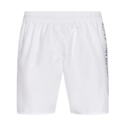 Emporio Armani EA7 Beachwear White, Herr