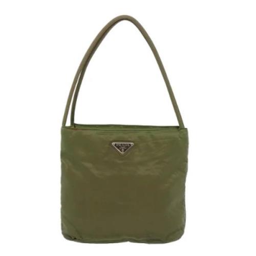 Prada Vintage Pre-owned Tyg prada-vskor Green, Dam