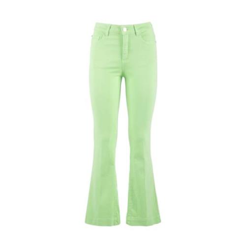 Nenette Wide Trousers Green, Dam