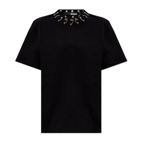 Rotate Birger Christensen Oversize T-shirt Black, Dam