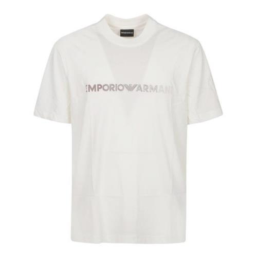 Emporio Armani Klassisk Crema T-Shirt White, Herr