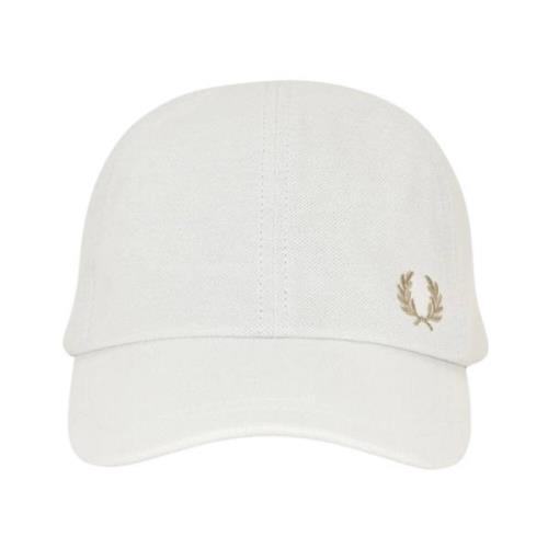Fred Perry Caps White, Herr