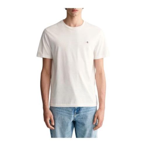 Gant T-Shirts White, Herr