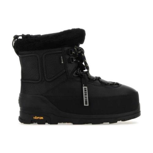 UGG Svarta läder Shasta ankelboots Black, Dam