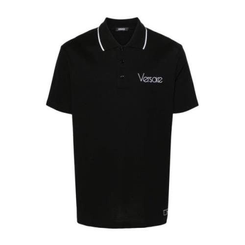 Versace Polo Shirts Black, Herr