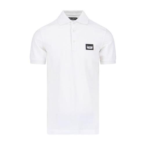 Dolce & Gabbana Polo Shirts White, Herr