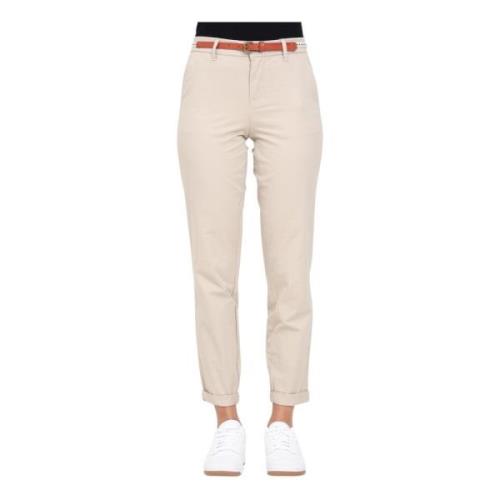 Only Cropped Jeans Beige, Dam