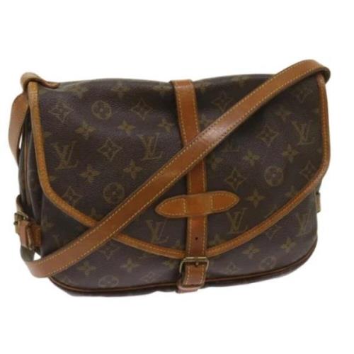 Louis Vuitton Vintage Pre-owned Canvas louis-vuitton-vskor Brown, Dam