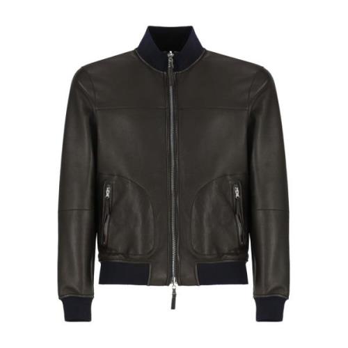 The Jack Leathers Leather Jackets Brown, Herr