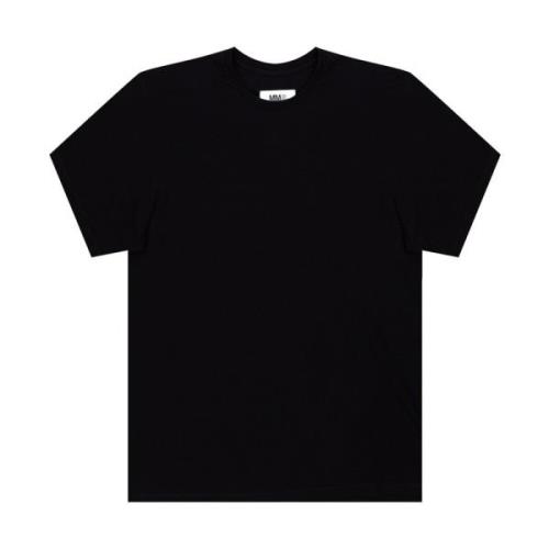 MM6 Maison Margiela Svart Logo Oversize T-shirt Black, Dam