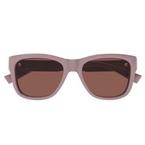 Saint Laurent Rund Vintage Stil Solglasögon SL 674 Pink, Unisex