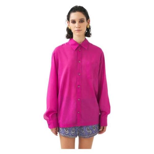Antik Batik Oversized skjorta Anna Pink, Dam