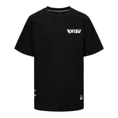 Evisu T-Shirts Black, Herr