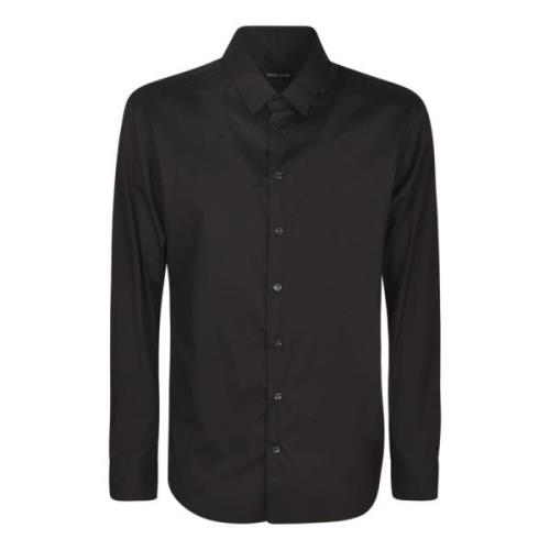 Giorgio Armani Casual Shirts Black, Herr