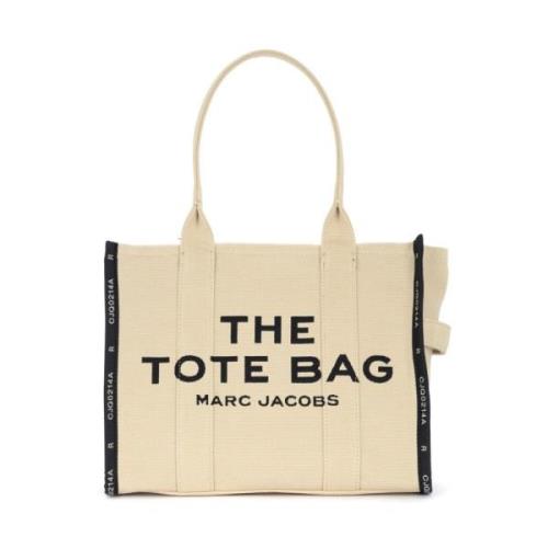 Marc Jacobs The Jacquard Large Tote Bag i Sand Yellow, Dam