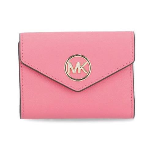 Michael Kors Rosa läderplånbok med logotyp Pink, Dam